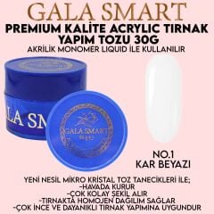 AKRİLİK TOZ 30 GR NO:01  KAR BEYAZI