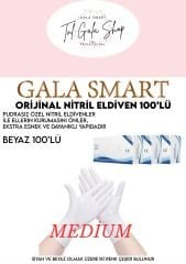 NİTRİL ELDİVEN 100'LÜ BEYAZ MEDİUM