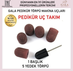 PEDİKÜR UÇ TAKIMI BAŞLIK+5'Lİ YEDEK