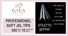 STİLETTO TİPS 500'LÜ ŞEFFAF