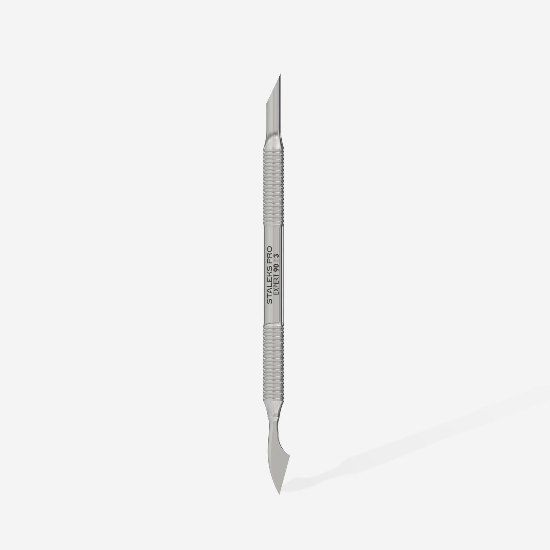 STALEKS PRO EXPERT 90 TYPE 3 Tırnak Eti İtici Pusher (Yamuk İtici + Üçgen Uç) / PE-90/3