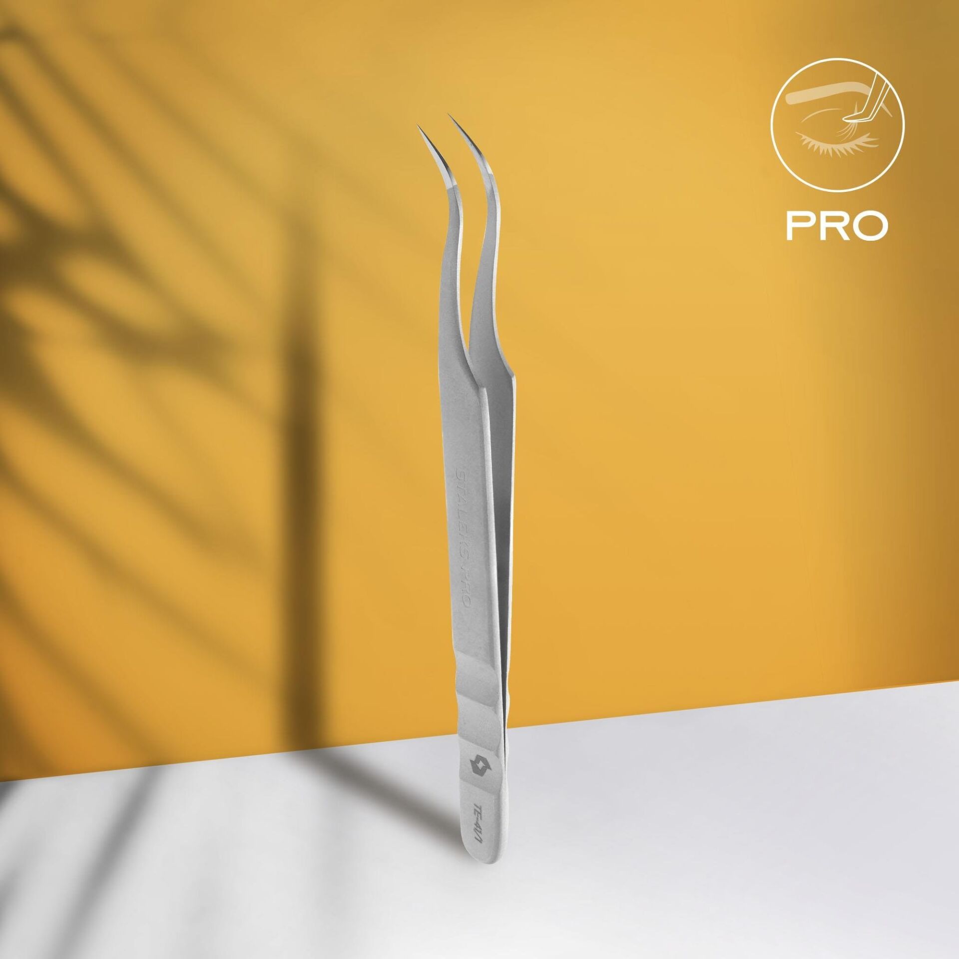 STALEKS PRO EXPERT 41 TYPE 1 Profesyonel Kirpik Cımbızı (Eğik) / TE-41/1
