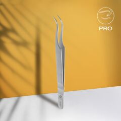 STALEKS PRO EXPERT 41 TYPE 1 Profesyonel Kirpik Cımbızı (Eğik) / TE-41/1