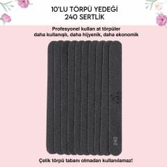 10'LU YEDEK TÖRPÜ DÜZ (240 GRİT)