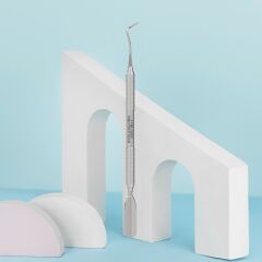 STALEKS PRO PODO 20 TYPE 1 Pedikür Küret (Küret + Yuvarlak İtici) / PP-20/1