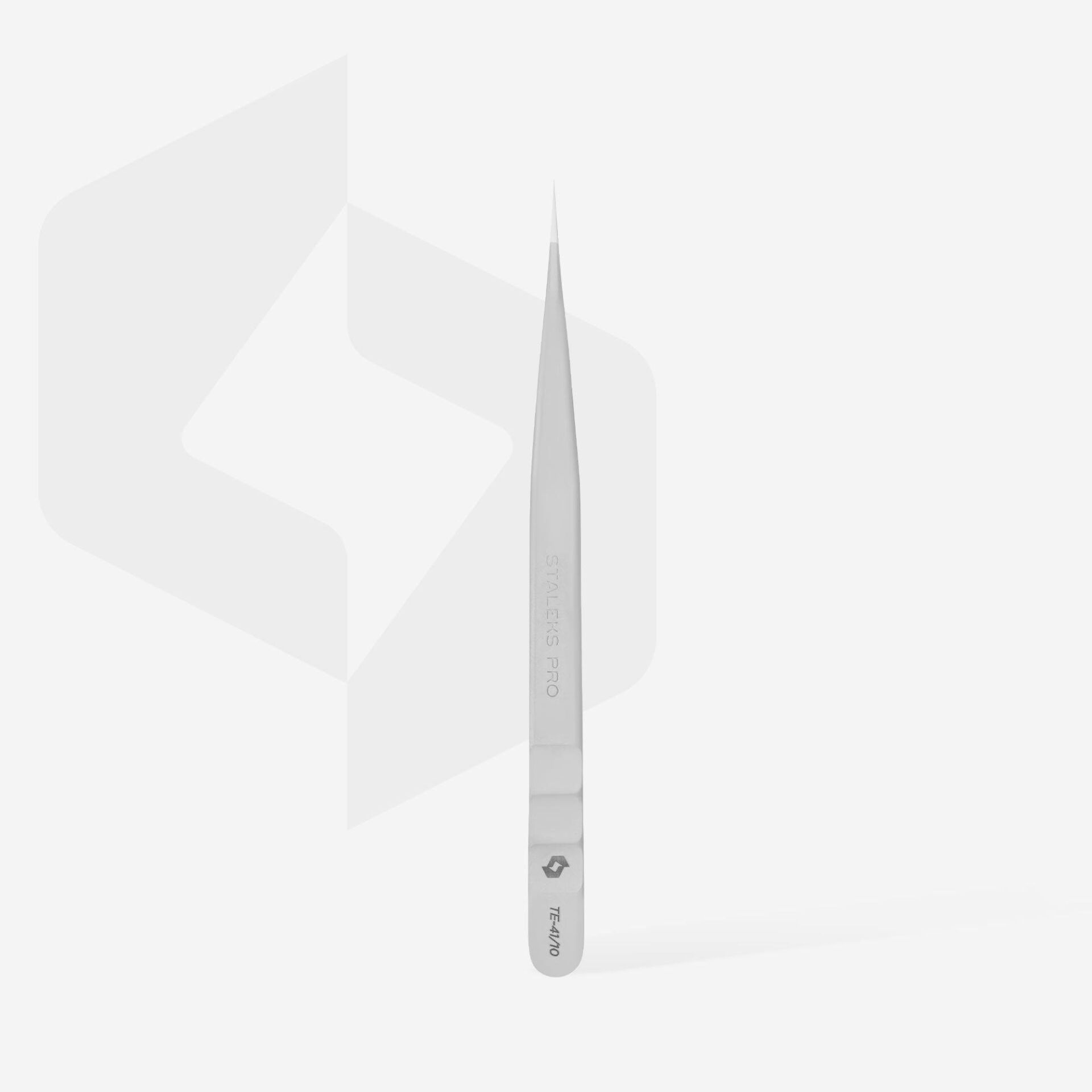 STALEKS PRO EXPERT 41 TYPE 10 Profesyonel Kirpik Cımbızı (Düz) / TE-41/10