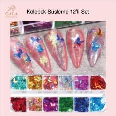KELEBEK SÜSLEME 12'Lİ