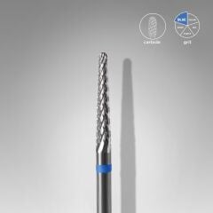 STALEKS PRO Karbürlü Koni Freze, Mavi, Çap 2,3 mm / Çalışma Kısmı 14 mm / FT71B023/14